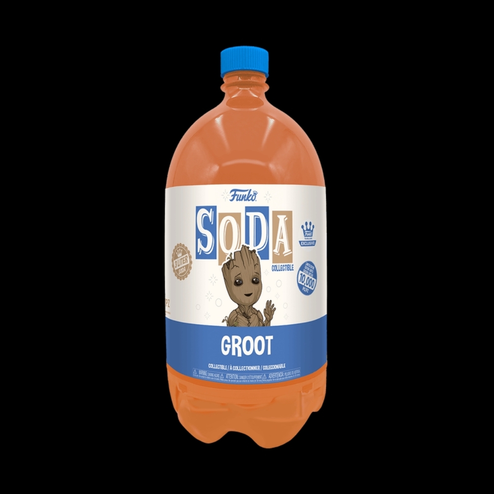 Open Funko Marvel Vinyl Soda 3 Liter Groot In Pajamas